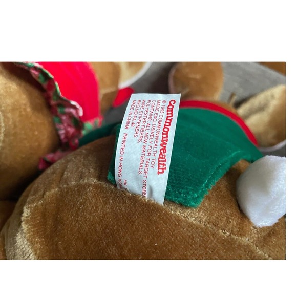 Commonwealth 1995 The Velveteen Rabbits Plush Stuffed Christmas VTG 12” - Picture 4 of 7